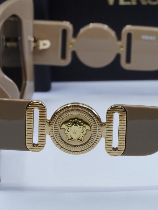 Versace VE4478U 549961 Square Sunglasses - Beige/Brown Gradient main image 4